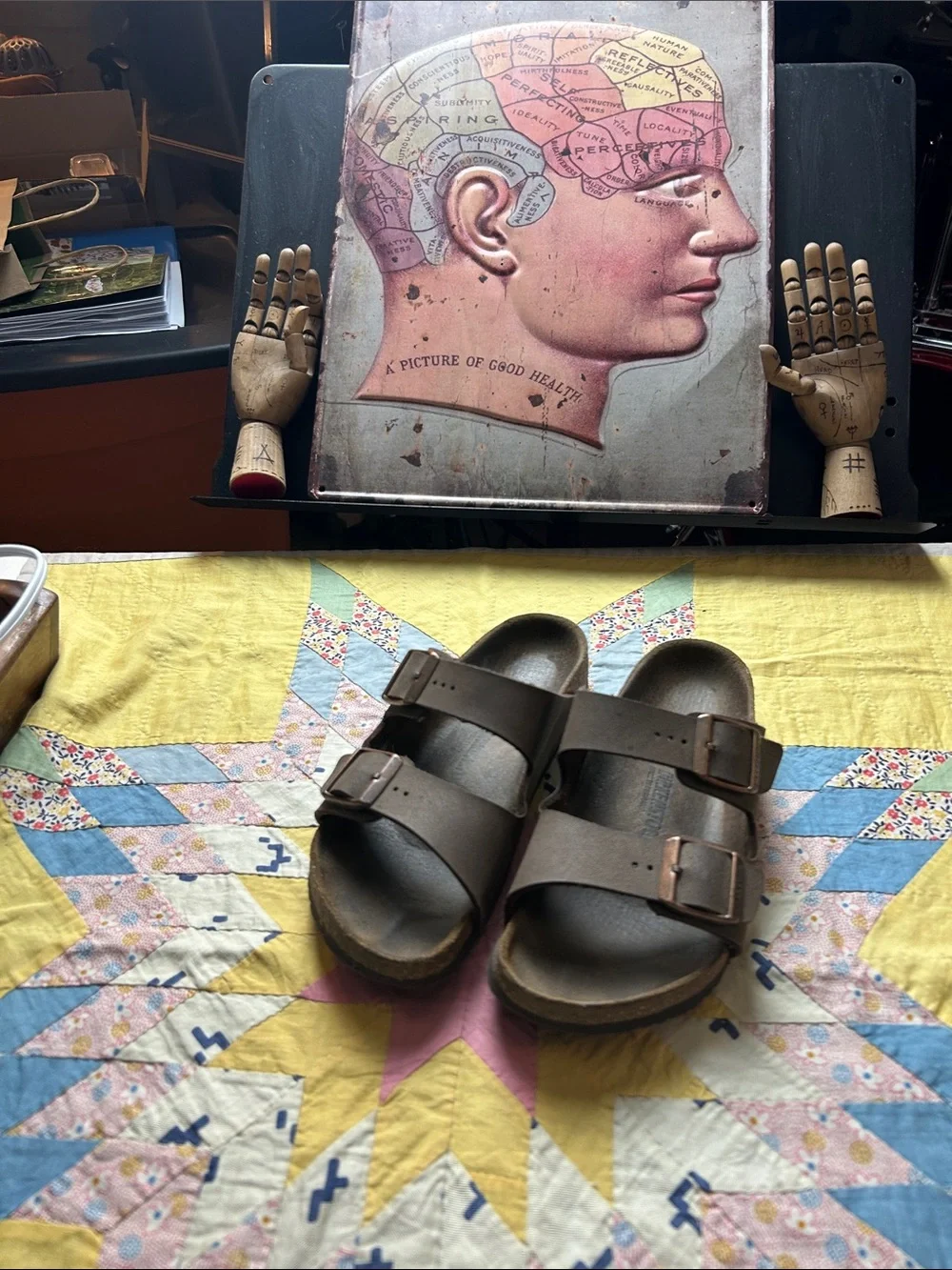 Birkenstocks Arizona with Brown Leather in Youth size 34
